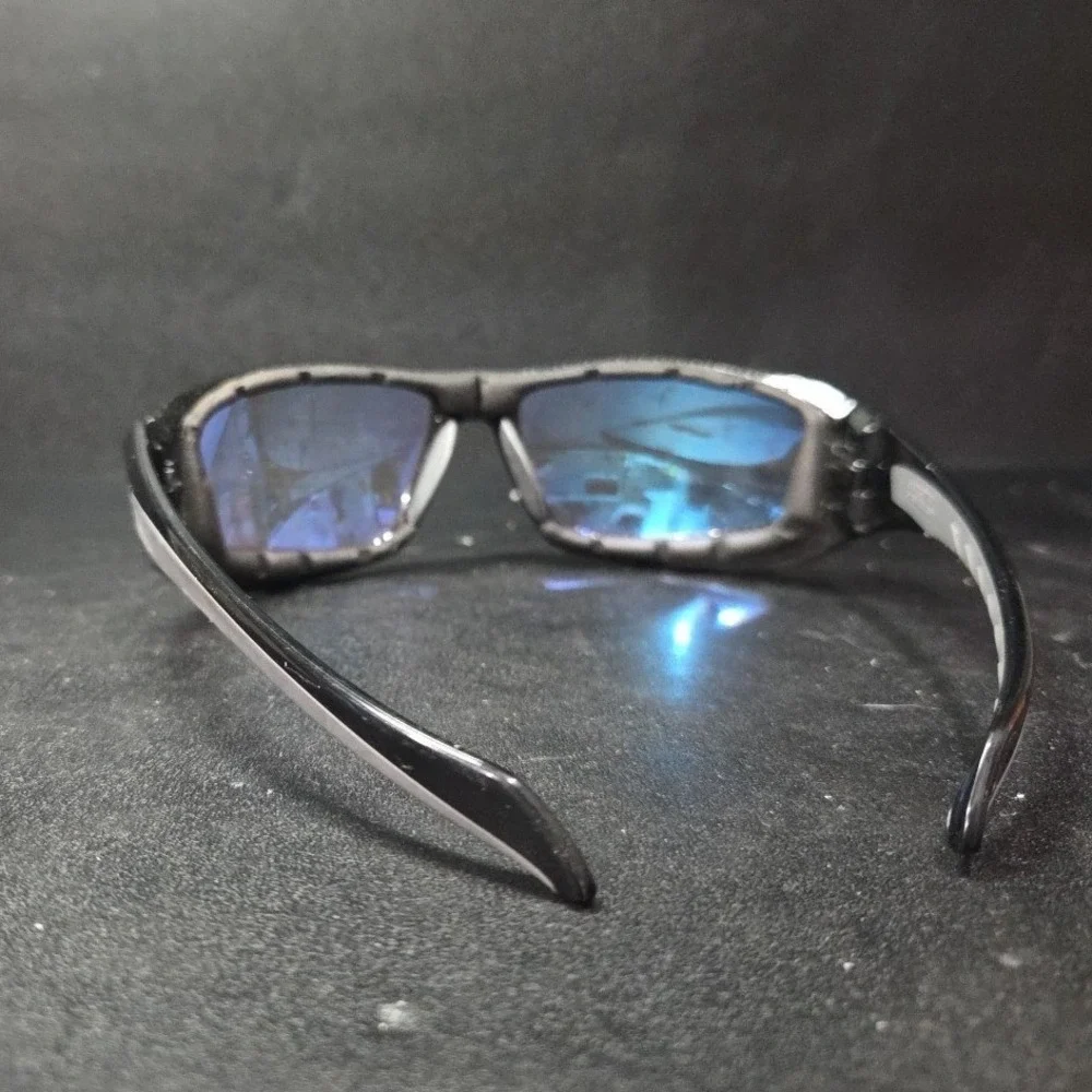 ORR‎ Safety XP750 Carbon Fiber Pattern Blue Mirror Lens ANSI Z87+ Glasses Mens